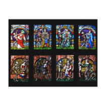 Dance of Death Stained Glass Post Card