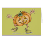 Dance of pumpkin - card