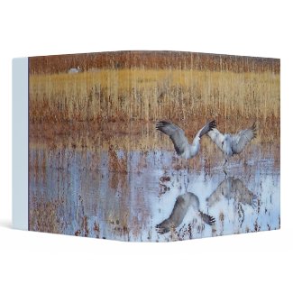 Dance of Sandhill Cranes Avery Binder binder