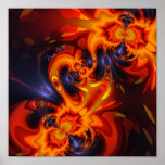 Dance of the Dragons - Indigo & Amber Eyes  Artist Posters