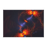 Dance of the Eyes – Indigo and Gold Sight Gallery Wrapped Canvas