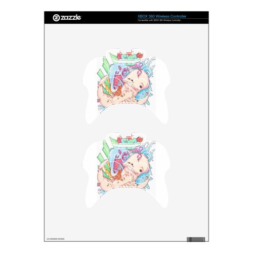 Dance of the Narwhal Xbox 360 Controller Decal