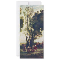 Dance Of The Nymphs Detailed By Corot Jean-Baptist Full Color Rack Card