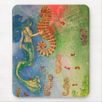 Dance of the Sea Horse mousepads