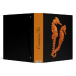 Dance Of The Seahorses (Orange) 3 Ring Binder