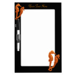 Dance Of The Seahorses (Orange) Dry Erase Whiteboards