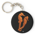 Dance Of The Seahorses (Orange) Keychain