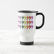Dance Of The Seahorses Pop Art 2 (patterened) Mugs