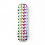 Dance Of The Seahorses Pop Art 2 (patterened) Skate Boards