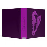 Dance Of The Seahorses (Purple) 3 Ring Binder