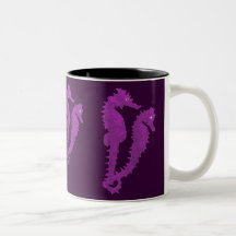 Dance Of The Seahorses (Purple) Coffee Mug