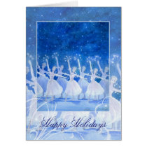 Dance of the Snowflakes Holiday Greeting Card cards