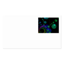 Dance of the Spheres II – Cosmic Violet & Teal Business Cards