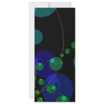 Dance of the Spheres II – Cosmic Violet & Teal Custom Invite