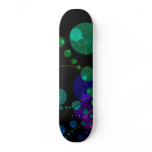 Dance of the Spheres II – Cosmic Violet &amp; Teal Skate Board