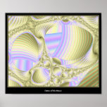 Dance of the Waves in Light Gold posters