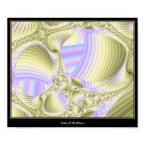 Dance of the Waves in Light Gold posters