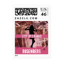 Dance Party Bat Mitzvah Stamp, Small