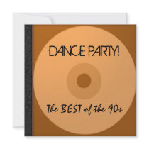 Dance Party CD Invite