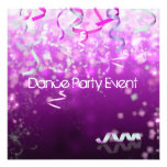 Dance Party Event Streamers Custom Announcements