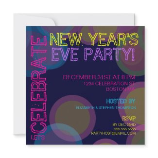 Dance Party! New Years Invitation Dance Party! New Years Invitation