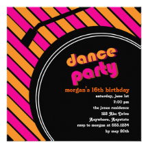 Dance Party Invitation