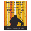 Dance Party Live DJ Music Flyer by ZazzleFlyers Dance Party Live DJ Music Flyer