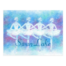 Dance post card of swan of four feathers