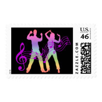 Dance postage stamps