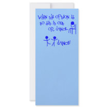DANCE rack cards
