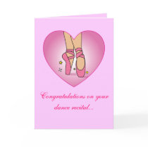 Dance Recital Congratulations Card