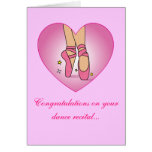 Dance Recital Congratulations Card