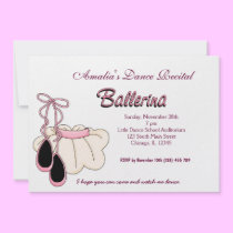 Dance Recital invitations
