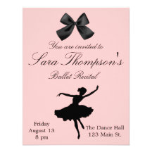 Dance Recital Invitation