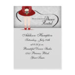 Dance Recital Postcard Invitation