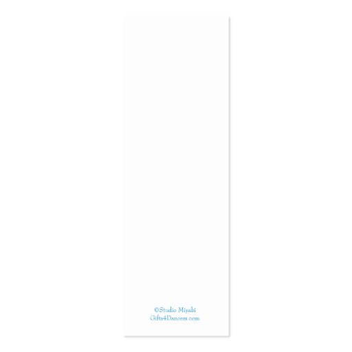 Dance Scrolls Bookmarks/Business Cards (back side)