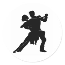 Dance Round Sticker