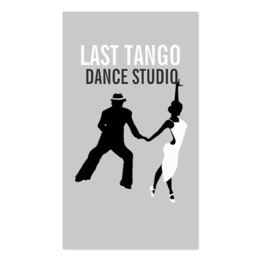 Dance Studio, Instructor, Dancer, Business Card (front side)