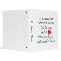 Dance Teacher Fancy binders by dancindarling Dance Teacher Fancy binders