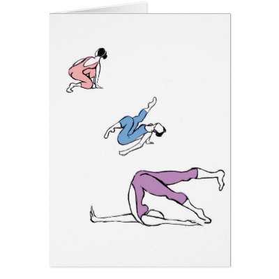 Dance Trio Greeting Card by restlesslimbs