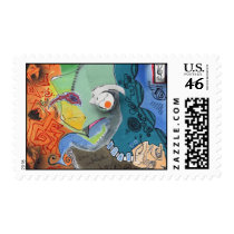 Dance Whale Dance Postage Stamp by stonemtnhighway Dance Whale Dance Postage Stamp