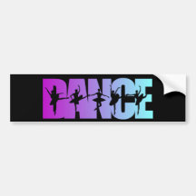 Dance With Dancers Colors Bumper Stickers