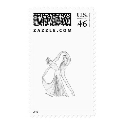 Dance with Me Postage Stamp by bhbphotos