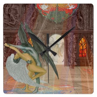 Dance with the devil square wallclock