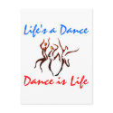 DanceChick Life's a dance postcards