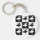 Dancer1 Checkered keychains