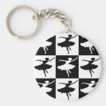 Dancer1 Checkered keychains