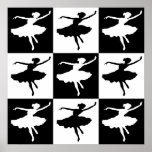 Dancer1 Checkered Poster posters