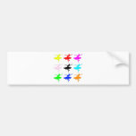 Dancer1 Collage bumper stickers