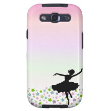 Dancer amongst the stars at pink sunset samsung galaxy SIII covers